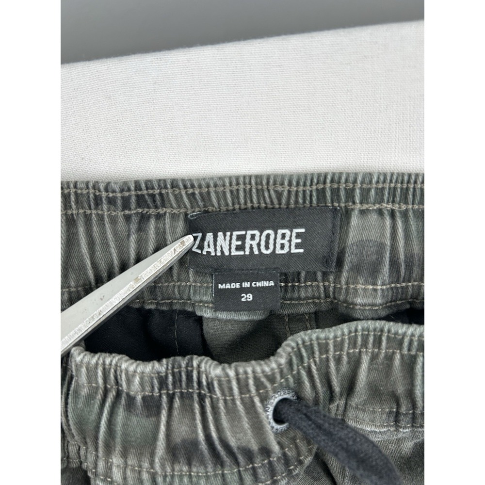 Zanerobe Sureshot Jogger Mens 29x28 Camo Drawstring Pants Green - Picture 6 of 15
